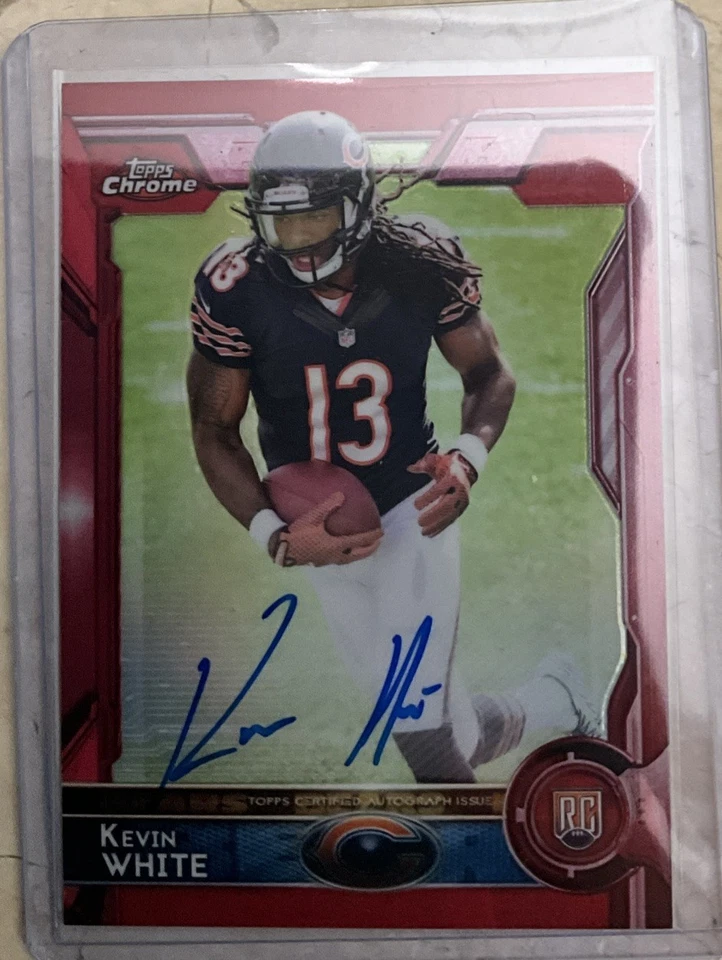 2015 Topps Chrome - Rookies Kevin White #125 Red Refractor/5 recién sacado Foto 2 de 4