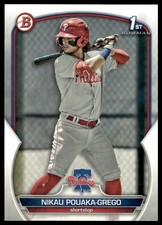 2023 Bowman #BP-89 Nikau Pouaka-Grego Prospects Philadelphia Phillies NM+