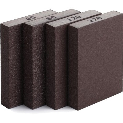 Washable and Reusable Sanding Blocks, 4 Pack with Varying Grits for DIY Projects