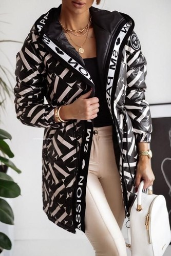 mujer chaqueta con capucha parka abrigo talla 46 - Imagen 3 de 6