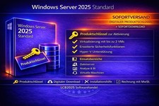 Windows Server 2025 Standard | Produktschlüssel | 2 Aktivierungen | Download