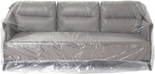 Plastic Sofa Couch Cover 96x42x62 Inch Waterproof Furniture Protector Storage