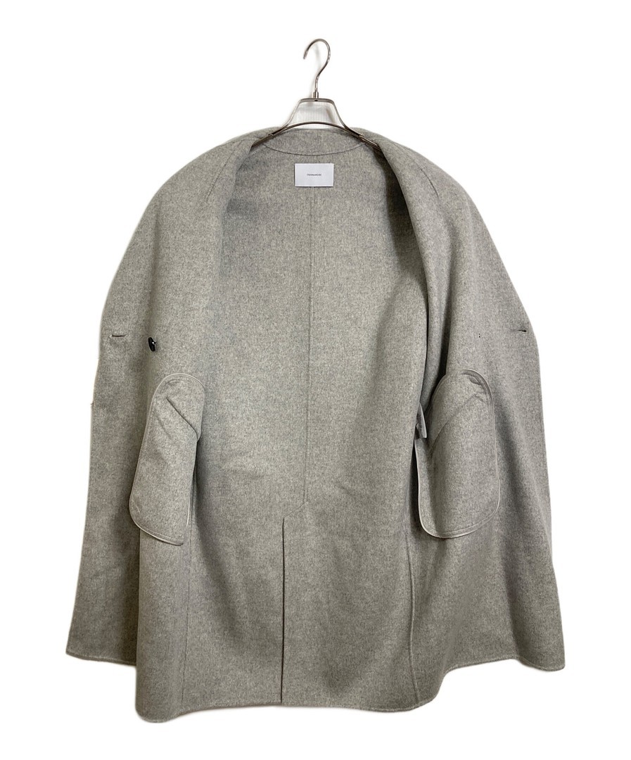 FRAMeWORK SUPER160s Double Breasted Wool Long Coa… - image 4