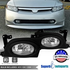 Fits 2006-2008 Honda Civic 4dr Sedan Bumper Fog Lights Driving Lampsswitch Fits 2006-2008 Honda Civic 4dr Sedan Bumper Fog Lights Driving Lampsswitch