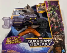 Guardians of the Galaxy: Rocket Raccoon with Battle Sounds Blaster New In Box