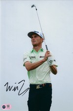 WILL ZALATORIS SIGNED 12X8 PGA TOUR GOLF PHOTO (ACG CERT AG17086)