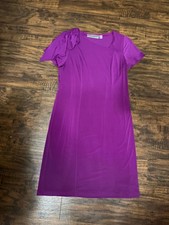 George Simonton Purple Short Sleeve Dress Size Small