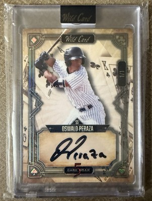 2023 Wild Card 5 Card Draw Oswald Peraza Rookie Auto RC  1/1 Yankees