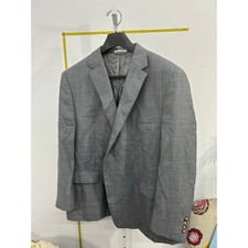 Lauren Ralph Lauren Mens 52R Grey Houndstooth Wool Blend Blazer Sport Coat 52 R
