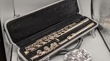 Sky USA Nickel-Plated Closed-Hole Flute with Hard Case