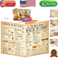 Luxurious 30th Birthday Card - 3D Design with Hot Stamped Cover, 1995 Edition