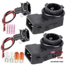Side Marker Light Socket with Wiring Harness and Lamp Bulb for Volkswagen Golf