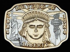 RA11128 NOS VINTAGE 1984 STATUE OF LIBERTY CENTENNIAL COMMEMORATIVE BUCKLE
