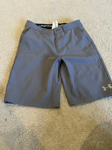 Under Armour Dark Gray Golf Shorts Youth Size 10 Boys