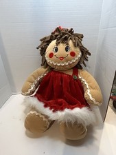 Dan Dee Collectors Choice Christmas Gingerbread Girl Plush Stuffed Doll