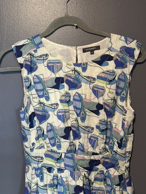Emily And Fin Boat Print Dress Size XS EUC