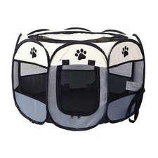 Portable Collapsible Dog Enclosure Breathable Spacious Pet Crate Simple to Clean
