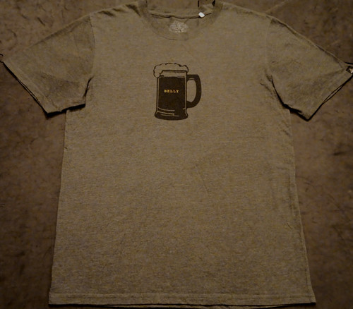 Unisex Lg Prana Gray Beer Belly Graphic T Shirt