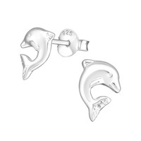 O&S Delfin Ohrstecker Ohrringe Sterling Silber 925 Delphin Damen Kinder MäDchen