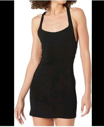 Free People Intimately Black "Just Peachy" Mini Slip Dress Size Medium MSRP $149