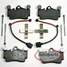Bremsbeläge + Zubehör Satz + Warnkontakte hinten für VW Touareg