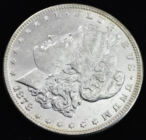 1878 7/8 TF Strong Morgan Silver Dollar $1- UNC First Year of The Series,