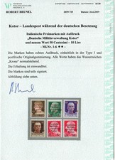 Kotor: MiNr. 1-6, czysty, ** Zaświadczenie VPP