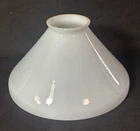 9 5/8" Vintage Diffuser Torchiere Smooth Milk Glass Lamp Shade 3 1/4" Fitter