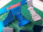 Tmaxx 2.5 aluminum skid plates lot, used Emaxx 3906 — photo 7