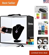 Portable Photo Studio Light Box,12"x12" Professional Dimmable Shooting Tent K...