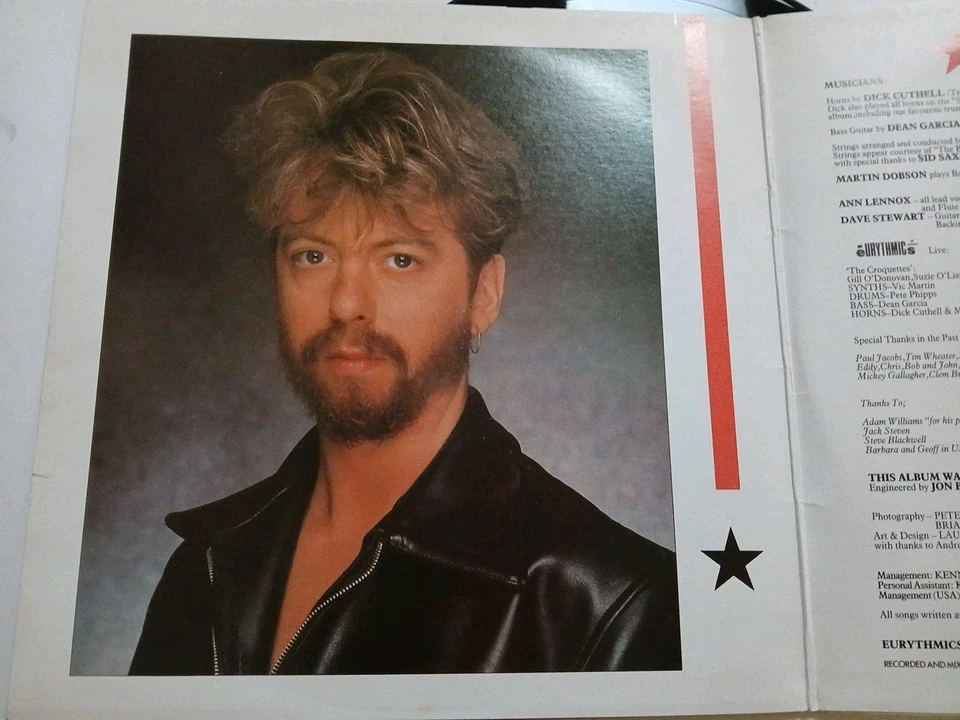 Eurythmics Touch Original Gatefold Vinyl Record With Poster. Excellent Condition - Image 3 of 4