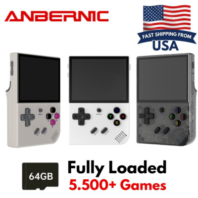 #ad #ad New Anbernic RG35XX Plus Retro Handheld Game Console 64GB Linux System $61.99