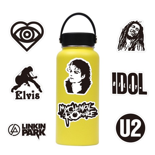 100 Rock Stickers Metal Punk Bands Guitar Amp Music Decal Stickerbomb Skateboard - Picture 10 of 10