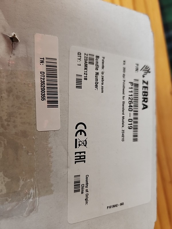 GENUINE NEW Printhead for Zebra ZD421 Thermal Label Printer P1112640-019 203dpi
