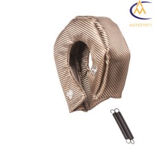 Fiber Turbo Blanket Heat Shield Barrier Turbocharger Cover Wrap Titanium T3