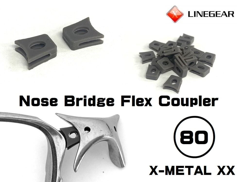 LINEGEAR Nose Bridge Flex Coupler for Oakley X-Metal XX - 2 pcs