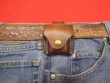 Leather Sheath for ZIPPO LIGHTER Handmade from Vegetable Tanned Tooling Leather