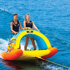 WOW Sports DC Comics Shazam 1- and 2-Person Towable with Arched Sides, Front Tow