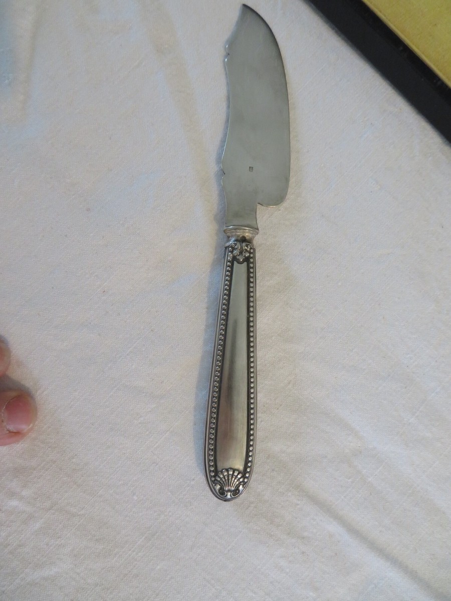Couteau à Beurre Ancien – Manche Argent Fourré, Lame Métal (occasion)