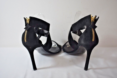 LOUIS VUITTON Black Suede Evening Shoes Size 40 or 9 M On Sale rg - Picture 10 of 16
