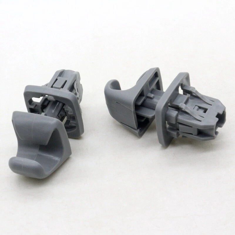 2 适用于丰田 Highlander Camry Scion iQ 遮阳板夹支架 灰色 74348-33040-B0 — 第 4/4 张图片