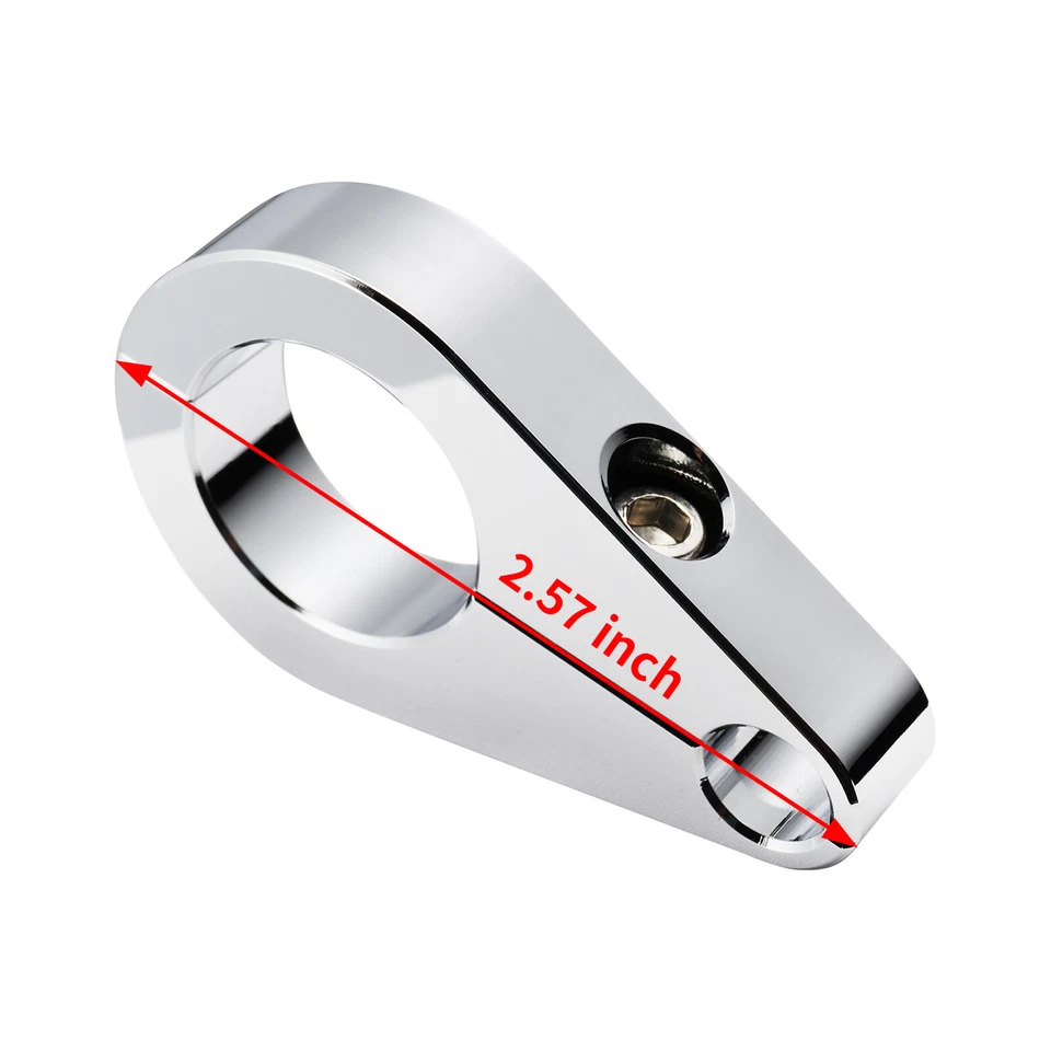 Зажим троса дроссельной заслонки сцепления тормозной магистрали руля 1 дюйм для Harley Honda Yamaha - Изображение 2 из 4