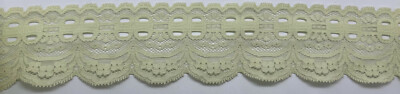 2&3/4'' MINT GREEN STRETCH LACE FACE MASK FABRIC TRIM 40 YARDS