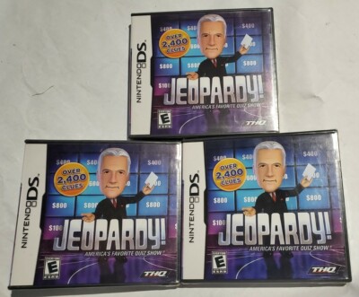 3 New Jeopardy (Nintendo DS, 2010) Multi-Player Bundle Pack (FOR ORIGINAL NDS)