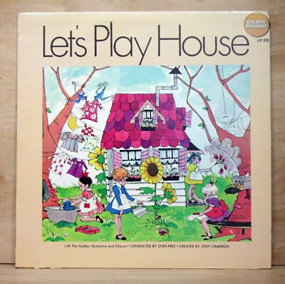 1970's Golden Records LET'S PLAY HOUSE children's album SUPER CLEAN LP ex+
