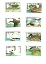 Grenadines 1988 - Birds - Set of 8 stamps - Scott #954-61 - MNH