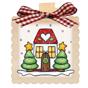 Natale Idea.Molletta Chiudipacco Casa Angeli Targa Targhetta Natale Idea Regalo Ebay