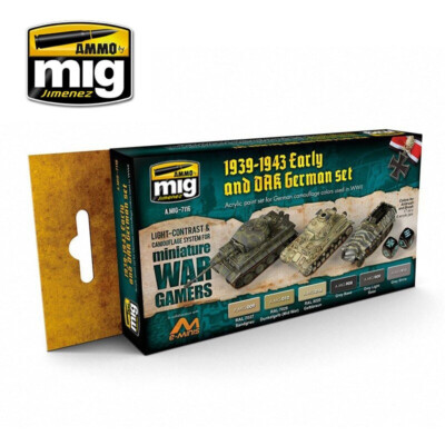 Acrylfarben Set AMMO by Mig Acrylfarbenset - 1939-1943 Early and DAK German Set