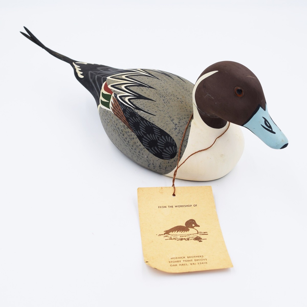Stoney Point Decoys SIGNED Raymond Hornick 1979 Drake Pintail