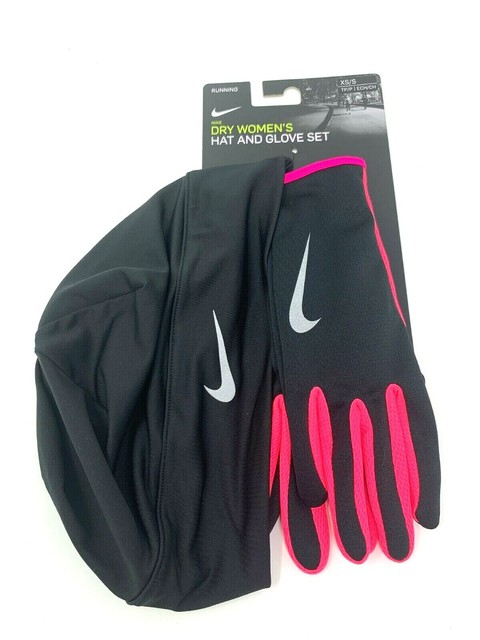 Nike Dri-Fit Beanie Hat and Gloves Set 